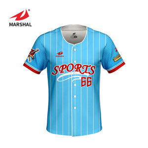 Men baseball clothing collar no brand baseball uniform tops - Product Image 5