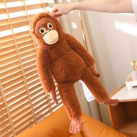 Boneka Hewan Gantung Lucu Mia, Boneka Gorila, Boneka Monyet Lengan dan Kaki Panjang, Mainan Boneka Gantung Dekorasi