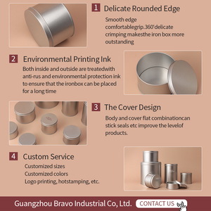 Pot en aluminium 60 ml Récipients rechargeables avec couvercle à vis transparent Bouteille ronde en fer-blanc pour crème cosmétique baume à lèvres - Product Image 5