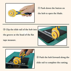 60mm Hob Rotary Cutter for Fabric Leather Cloth DIY <strong>Sewing</strong> Patchwork Quilting Tool Flat Rubber Hob OEM Customizable Safety - Product Image 6
