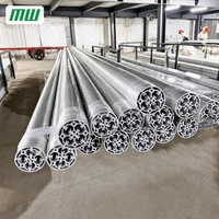 Profil d'angle extérieur en aluminium extrudé sur mesure, série 6063, adapté aux applications industrielles et aux lignes d'assemblage