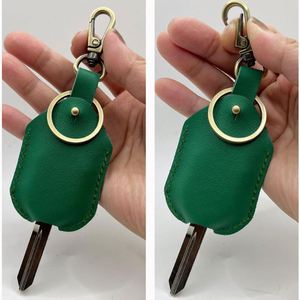 Personalized Custom Business Car Key Holder PU Leather Sleeve Broken Key Portable Key Loop Replacement Fod Protector Cover Men - Product Image 3