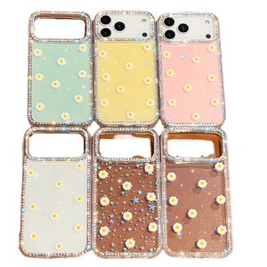 Funda de Teléfono con Purpurina de Moda IMD para iPhone 17 Pro Max 15 14 13, Accesorios Transparentes DIY con Flores, Hecha de Material TPU Duradero - Product Image 4