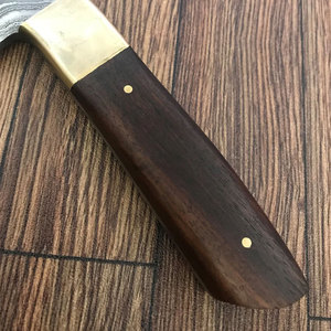 Damascus Chef <b>Knife</b> with Comfortable Grip Wooden Handle High Quality Damascus Chef <b>Knife</b> for Daily <b>Kitchen</b> Preparation - Product Image 5