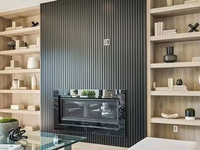 Panneaux muraux WPC de première génération, co-extrusion, revêtement imperméable, panneaux emboîtables écologiques, ignifuges pour l'extérieur