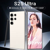 Vente en Gros Smartphone 5G S25 Ultra 2025 Écran 4K 16 Go + 1 To Débloqué Mondial RU Batterie 8000 mAh État Neuf
