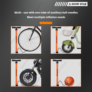 Pompe à air manuelle haute pression pour vélos <span class=keywords><strong>de</strong></span> montagne, en alliage d'aluminium, avec <span class=keywords><strong>adaptateur</strong></span> <span class=keywords><strong>de</strong></span> valve Presta pour le cyclisme - Product Image 5