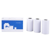 Printer termal Mini portabel dengan perekat 57*25mm rol kertas Label dapat disesuaikan warna vinil tahan air untuk kemasan
