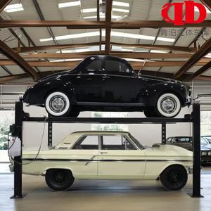 Pont élévateur hydraulique 4 poteaux 2-3T à double vérin pour stationnement, équipement de <span class=keywords><strong>garage</strong></span> en acier certifié CE, vente directe usine, élévateur vertical pour voitures - Product Image 2