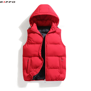 Kippo Luxe Unisex transpirable con capucha chaleco estilo Casual con Color sólido nueva colección Otoño Invierno talla grande para hombres y mujeres - Product Image 1