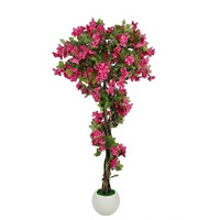 Hochwertige Hochzeitsdekoration Künstlicher Bougainvillea-Baum Stoff-Kunstblumen Bar Haus Restaurant Blumenarrangements