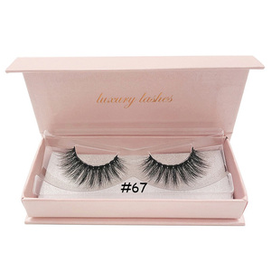 Bo&icirc;te rose clair de luxe pour cils de <strong>vison</strong> avec bo&icirc;te &agrave; cils rose bo&icirc;te rose clair conception de cils de fen&ecirc;tre - Product Image 2