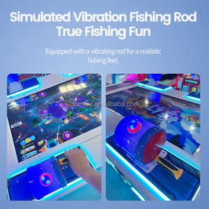 <span class=keywords><strong>เครื่อง</strong></span>เล่นเกมสี่ผู้เล่น อุปกรณ์ความบันเทิงสำหรับเด็ก เกมตกปลา โต๊ะเกมอาร์เคด ขาย - Product Image 5