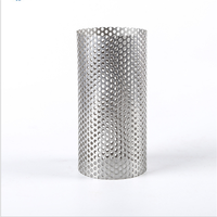 Tube filtrant en acier inoxydable 304 316 de taille personnalisée ultra fin, en cuivre, perforé, cylindre