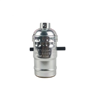 Tự Làm Đèn Lồng Đèn E26 Đẩy Chuyển Đổi Giữ Đèn Kim Loại Nhôm Vỏ Giấy Ống E27 Cơ Sở Đèn Ổ Cắm - Product Image 2