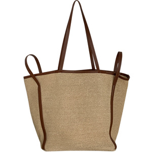 Sac fourre-tout grande capacité pour femme en paille tressée avec boucle magnétique souple – Tenues quotidiennes Été 2025 - Product Image 5