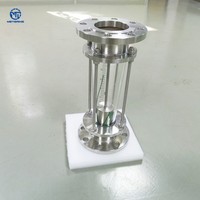 Rotámetro de Vidrio Personalizado, Medidor de Flujo de Área Variable, Medidores Rotatorios para Medir el Flujo de Agua, Gas, Aceite y Líquidos, Conexión de Brida