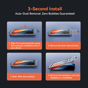 Tăng Cường HD Rõ Ràng Riêng Tư Lá Chắn Tempered Glass Màn Hình Cho <span class=keywords><strong>iPhone</strong></span> 16 15 14 13 12 Pro Max Dễ Dàng Cài Đặt - Product Image 4
