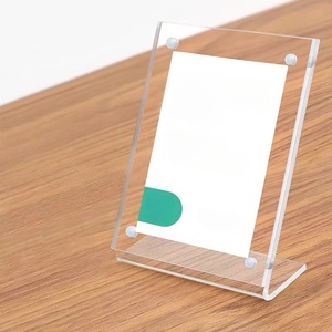 Bán buôn tùy chỉnh hiện đại <span class=keywords><strong>Acrylic</strong></span> khung ảnh hiển thị giá hai mặt trong suốt laser từ cắt cơ sở uốn cong nhiệt - Product Image 5