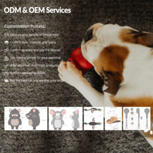 Özel gerçekçi çevre dostu EVA uçan köpekler için oyuncak ördek Flopping hareketli interaktif gıcırtılı oyuncak - Product Image 6