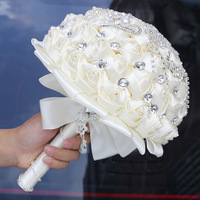 Bouquets de mariage en soie LUYI, nouveau design tendance, vente en gros de fleurs pour de magnifiques bouquets de demoiselles d'honneur