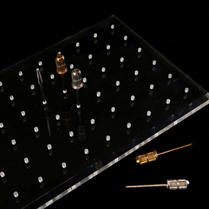 84 Holes Transparent Acrylic Nail <b>Bit</b> Holder Display <b>Box</b> Manicure <b>Drill</b> Bur Storage Case - Product Image 4