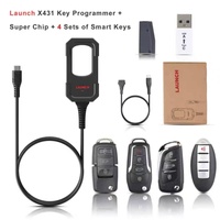 Launch X431 Key Programmer with 4 Universal Remote and 1 Super Chip X431 IMMO Elite IMMO Plus PAD V PAD VII Pro3 APEX Pro Elite