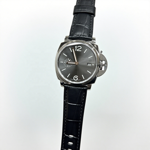 Pa-ner-ai thương hiệu nổi tiếng cổ điển lu-pam1250 màu xanh khâu đơn giản sang trọng cơ khí chuyển động ban đêm ánh sáng đôi đồng hồ nam - Product Image 3