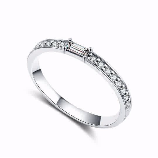 18K White Gold
