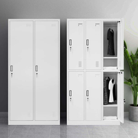 Casier en acier robuste et verrouillable à porte simple, idéal pour les bureaux gouvernementaux, les gymnases, les hôtels, les vestiaires du personnel, design contemporain