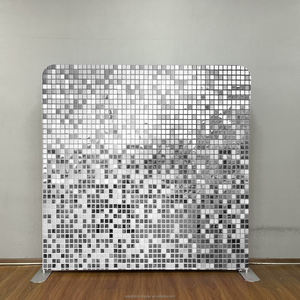 2025ใหม่ฉากหลังถ่ายภาพติดผนังแบบพับได้เงางามสวยงามแผงผนังระยิบระยับสำหรับตกแต่งพื้นหลัง - Product Image 3