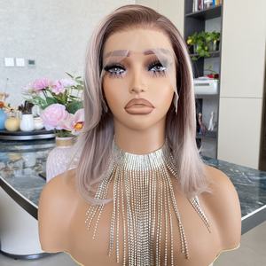 Peluca sintética de 10 pulgadas, onda corta súper ondulada, 13x4, encaje HD, resistente a altas temperaturas, nuevo diseño, textura suave, aspecto de volumen natural, para mujeres. - Product Image 4