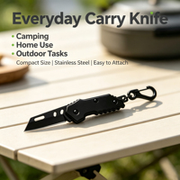Meistverkauftes Beschichtetes Aluminium-Griff Mini-Taschenmesser Taktisches Universelles Überlebens-Outdoor-Camping-Klappmesser aus Edelstahl OEM