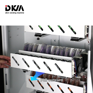 Dkm TREO TƯỜNG <span class=keywords><strong>32</strong></span> inch màn hình kỹ thuật số mặt hàng nhỏ Sản phẩm làm đẹp máy bán hàng tự động với mã QR Đầu đọc thẻ tín dụng để bán - Product Image 4