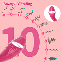 Klitoris Vibrator Silikon Klitoris Stimulator Wiederauf ladbarer Dildo Vibrator G-Punkt Massage gerät mit 10 Modi Sexspielzeug für Erwachsene