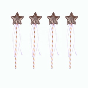 Varita Mágica de Hada con Estrella de Cinco Puntas, Adorno para Disfraces de Princesa, Regalo para Niños, Graduación, Ramadán, Disfraz de Ángel con Lentejuelas, Hecho a Mano - Product Image 4