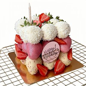 ท็อปเปอร์เค้กอะคริลิคทรงกลมสำหรับตกแต่งงานปาร์ตี้เค้กวันเกิดปลั๊กอิน - Product Image 5