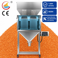 Peseur Multidhead Graines Sur Mesure Haricots Céréales Grain Pesage Vibrateur Remplissage 1500g Double Tête Machine De Remplissage