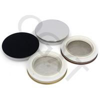 Nouveauté 2024 : Couvercles de sécurité pour bougies en bois, bambou et métal, 7cm, 8cm, 10cm, couleur naturelle, vente en gros de haute qualité