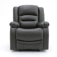 Geeksofa Möbel Modernes Elektrisches Relaxsofa-Set aus Leder mit Holzrahmen 3+2+1 für das Wohnzimmer