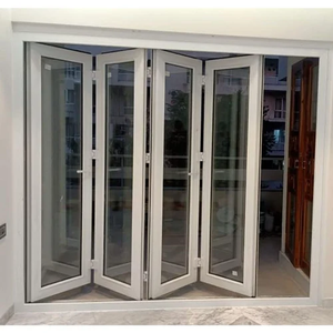 Puerta plegable corrediza <span class=keywords><strong>de</strong></span> <span class=keywords><strong>policarbonato</strong></span> estilo francés moderno al por mayor Puerta <span class=keywords><strong>de</strong></span> <span class=keywords><strong>ducha</strong></span> automática impermeable <span class=keywords><strong>de</strong></span> PVC acabada para apartamentos - Product Image 2
