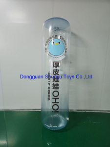 OEM Custom Transparent Pink PVC Aufblasbares zylindrisches Kissen für Werbung - Product Image 5