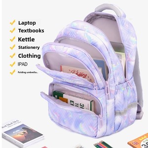 Sacs à dos scolaires unisexes grande capacité à coussin d'air, style dessin animé, pour élèves du primaire et du collège, vente directe usine transfrontalière - Product Image 3