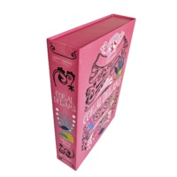 Boîte cadeau rigide rose personnalisée en carton avec fermeture magnétique, emballage en papier couché pour parfum, cadre photo, puzzle