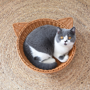 <span class=keywords><strong>Panier</strong></span> de rangement en rotin PP fait à la main, <span class=keywords><strong>panier</strong></span> en rotin en forme d'animal pour maison de <span class=keywords><strong>chien</strong></span> - Product Image 6