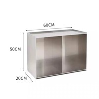 Table d'appoint carrée minimaliste nordique en acier inoxydable, table d'angle, table d'appoint de canapé, table de chevet en métal, finition métallique