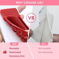 Étui de téléphone avec support pour rouge à lèvres, support en silicone pour gloss, support adhésif pour baume à lèvres pour iPhone et Android