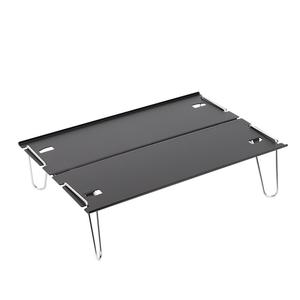 Mesa Plegable Ligera de Aleación de Aluminio, Rectangular, Portátil, Desmontable, para Camping, en Azul, Negro, Champán y Titanio - Product Image 3