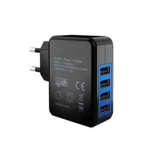 Universal Smart Charging Socket 5V 4.8A Travel Adapter 4 Ports Multiple USB Wall Charger