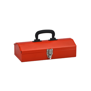 Hip Roof Tool Box Steel Storage Organizer Parts Tools Heavy Duty Metal Small Red Blue 13.8 " Carton Box SPCC,SPCC 350*155*95MM